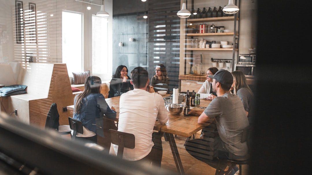 A workplace team collaborating in a wellness session