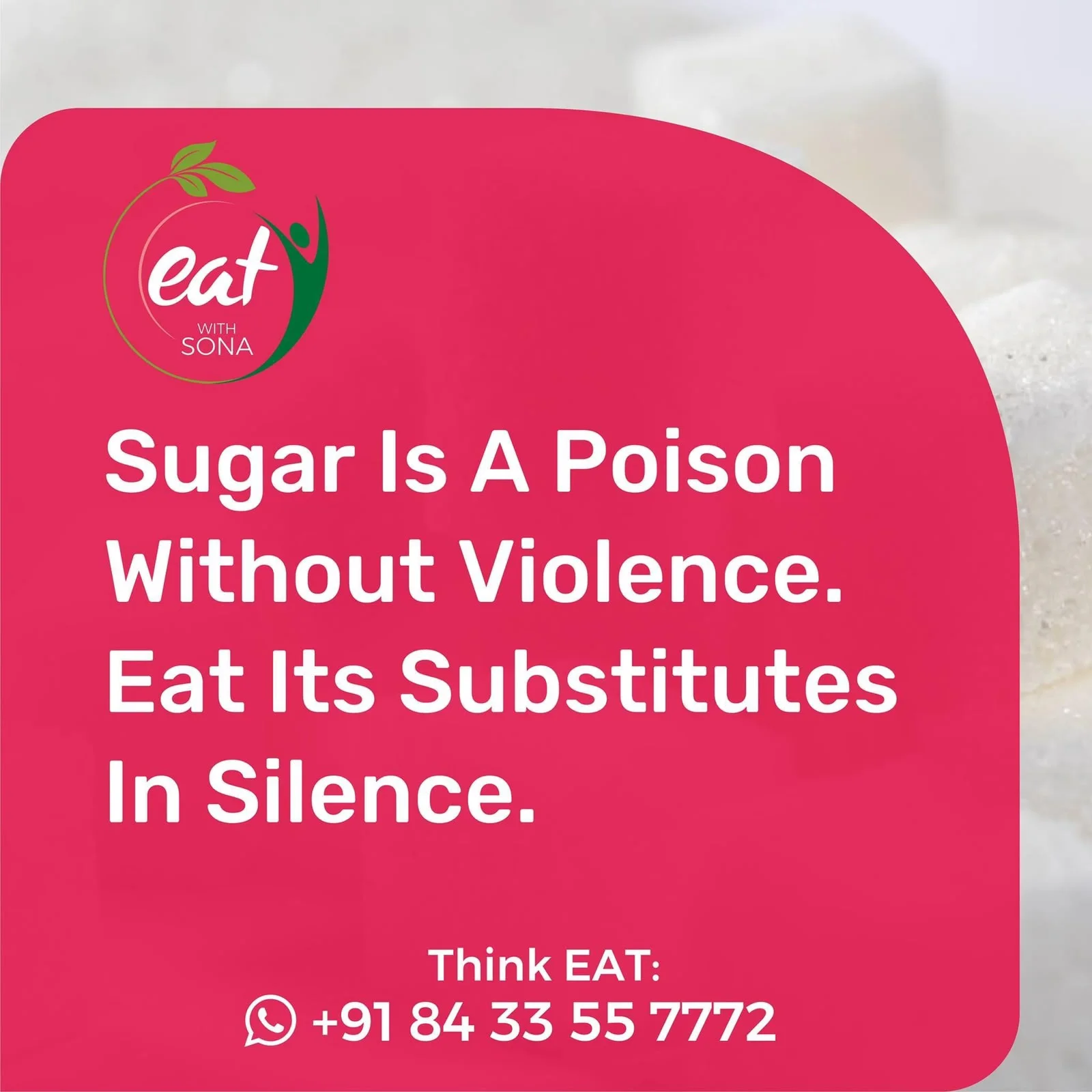 Guidance encouraging healthier substitutes for sugar