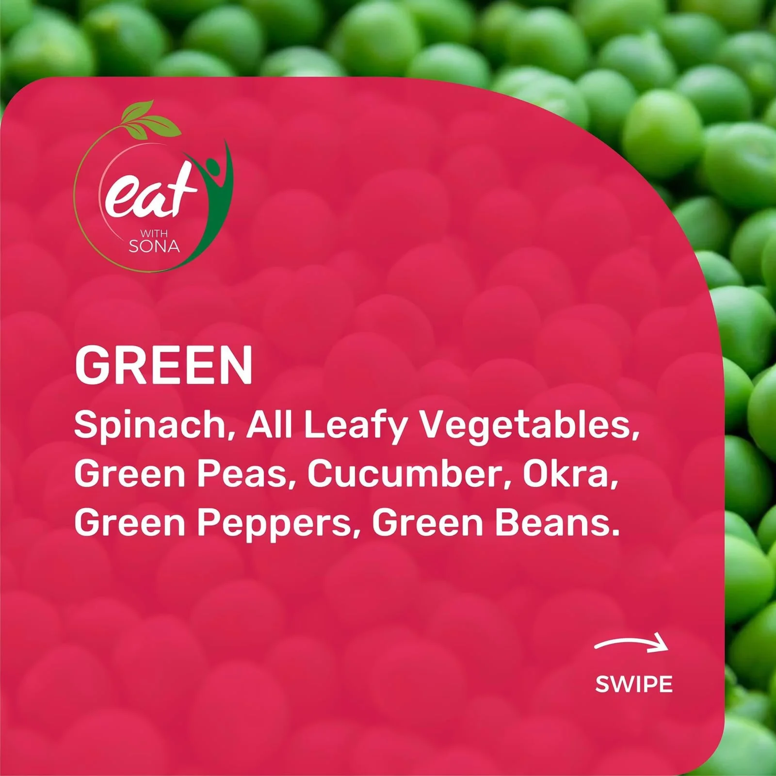 Guide to green fruits and vegetables