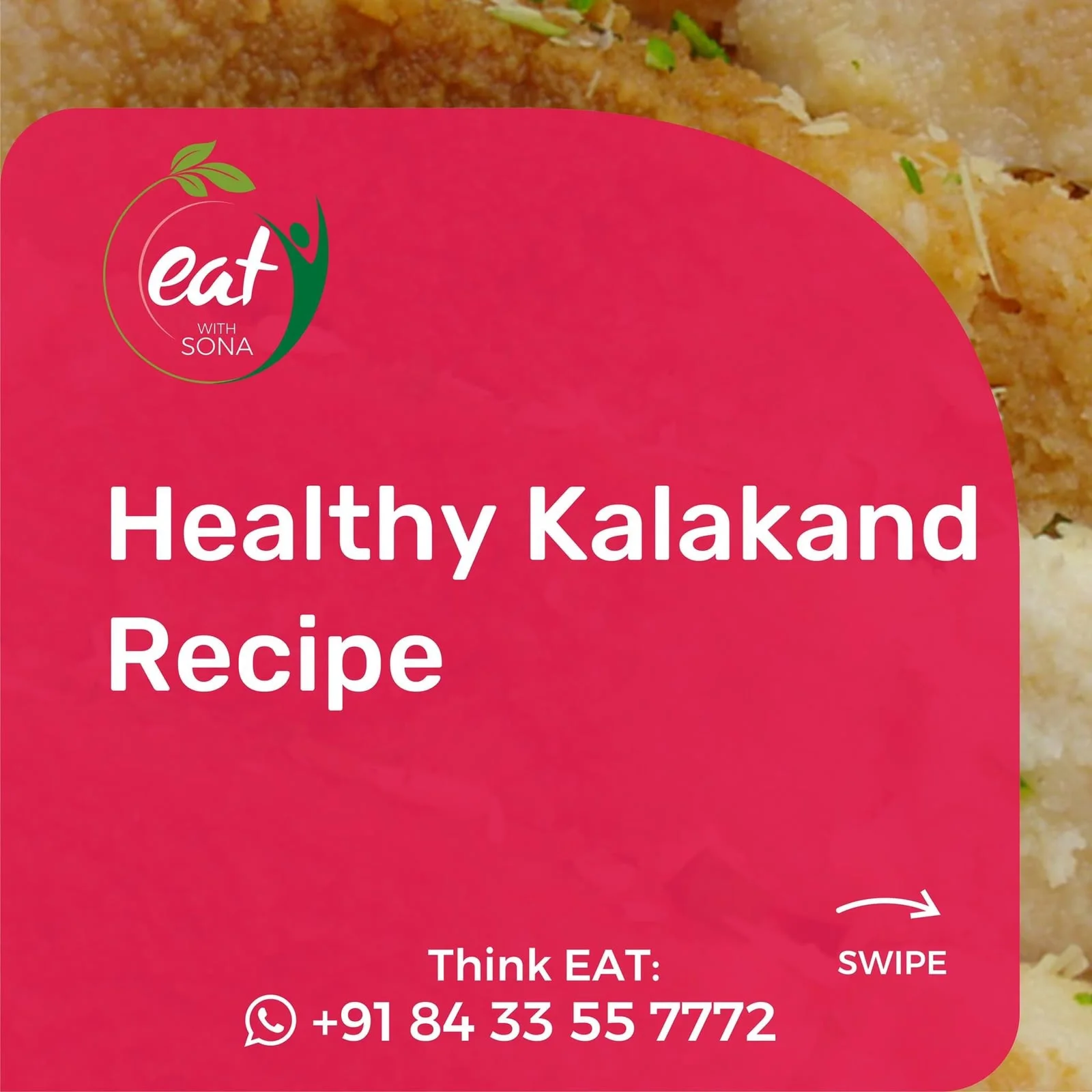 Healthy sugar-free kalakand recipe introduction