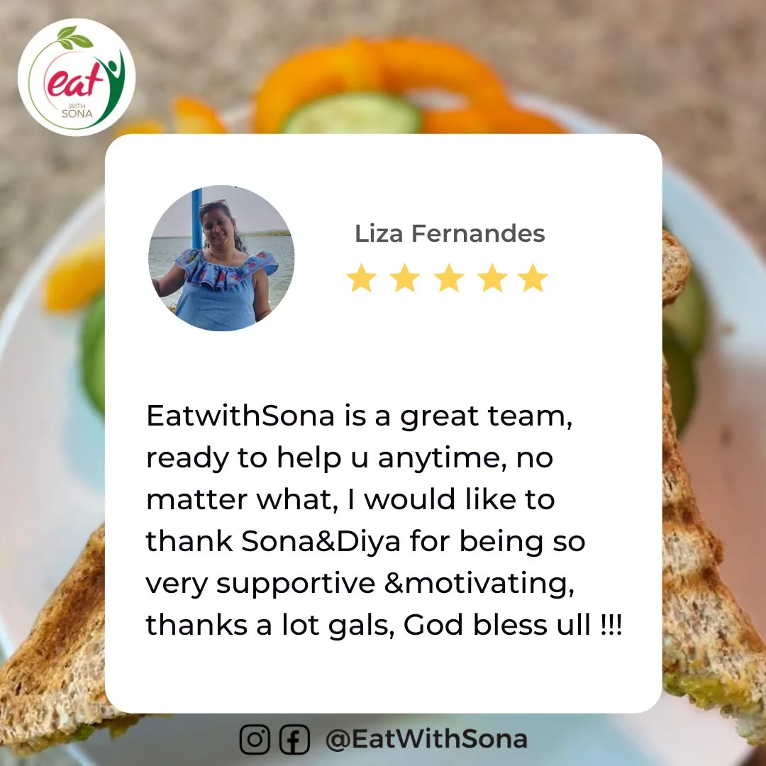 Liza Fernandes's five-star review of the Eat With Sona team