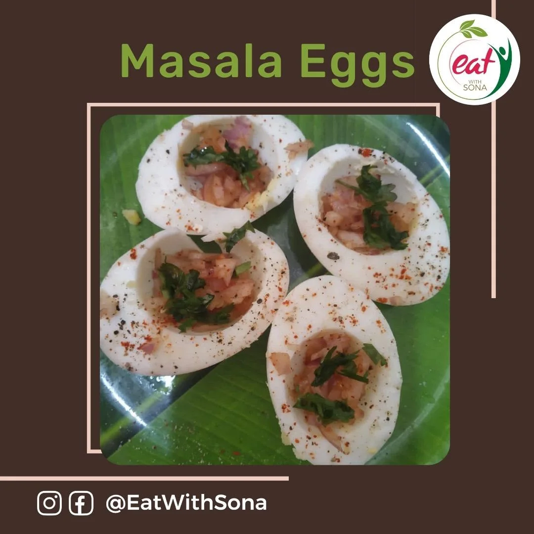 Masala eggs healthy meal idea