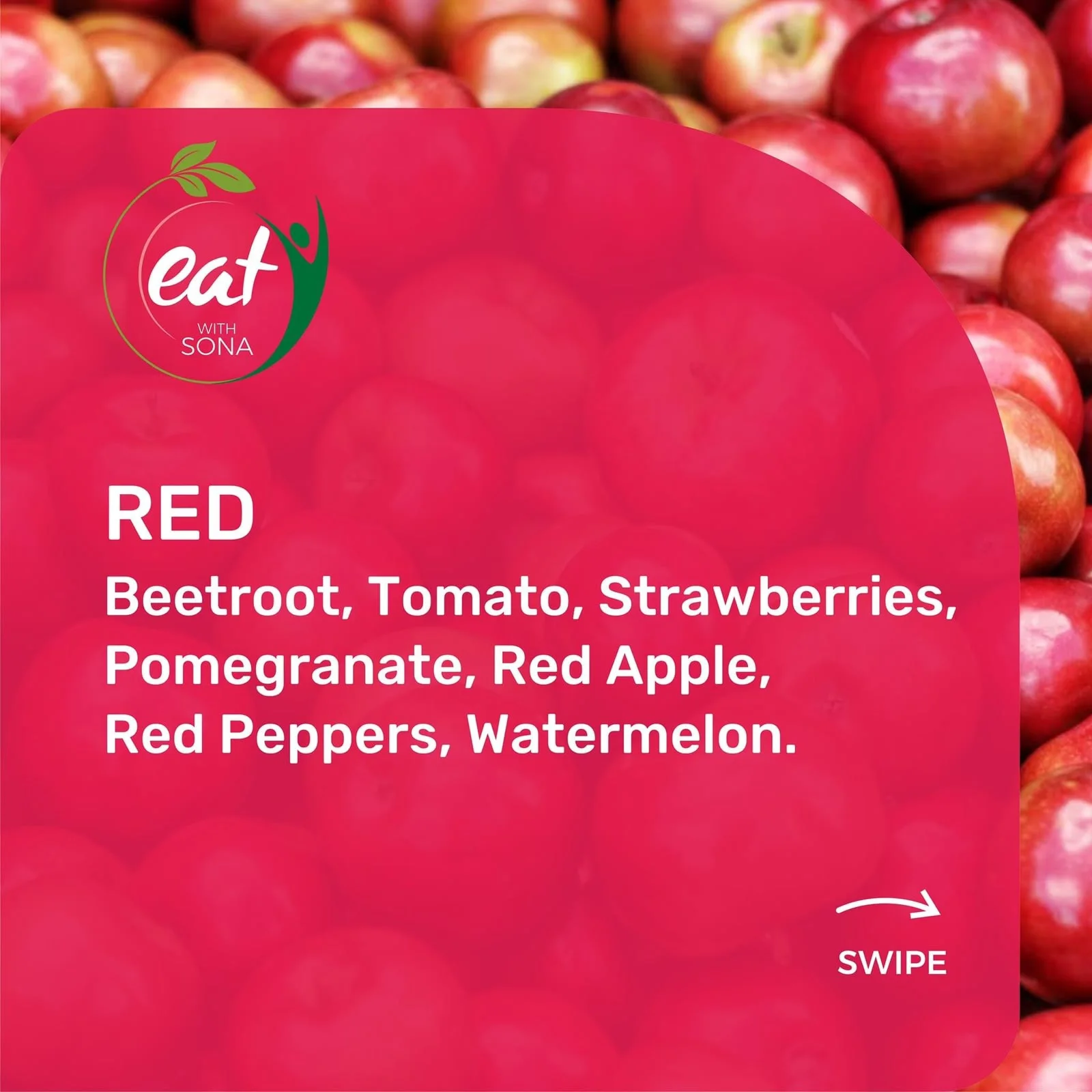 Guide to red fruits and vegetables