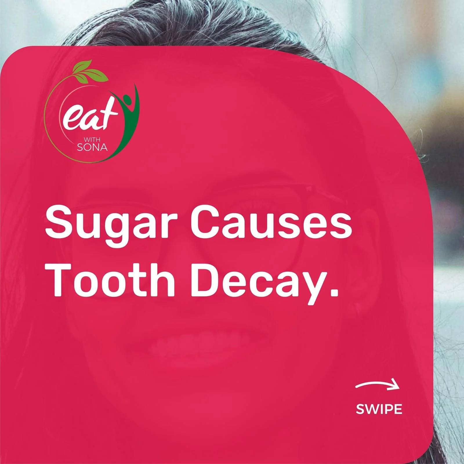 Nutrition fact about sugar and tooth decay